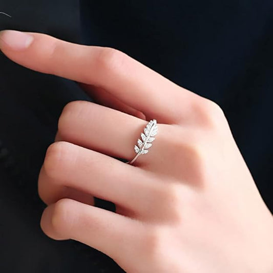 Hug Silver Ring For Women I AM Enough Love Adjustable Finger Rings For Women Girls Love Gifts Women's Jewellery Rings Combo
