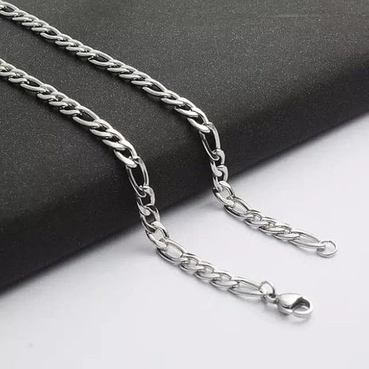 Chain for Men, Luxury Pure Titanium Steel Chain | Silver Stainless Steel Chain | Necklace Jewellery for Men & Boys