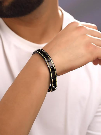 Bracelets for Men and Boys Fashion Bracelet for Men |Silver Toned Durable Stainless Steel Chain Bracelet for Men | Birthday Gift for Men and Boys Anniversary Gift for Husband