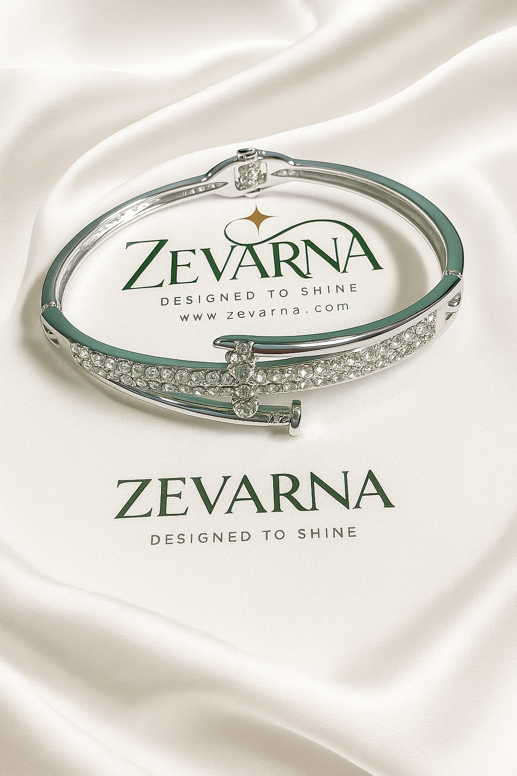 zevarna stone studded bracelet for women & girls | elegant designer wristwear | party wedding festival fashion accessory